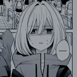 ❄️ ........... anime, manga, girl, sad, exhausted telegram sticker
