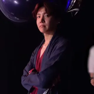 🐚 J-Hope K-pop, BTS, J-Hope, Idolo, Cantante, Ritratto telegram sticker