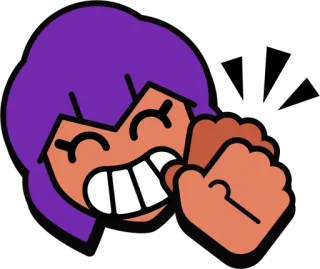 👏 Shelly Brawl Stars brawl stars, shelly, game, cartoon, character, animated telegram sticker