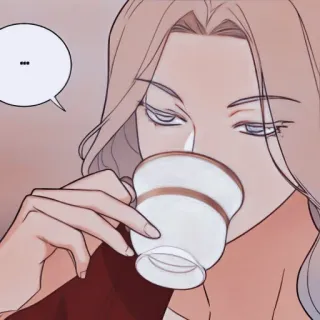 🫐 ... woman, tea, cup, drink, cartoon, character telegram sticker