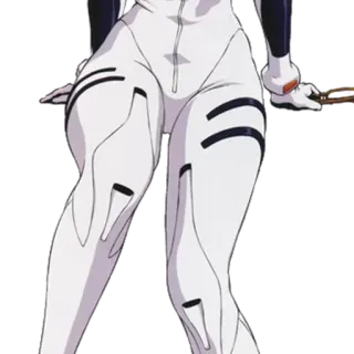 🍑 Animé, Personnage, Costume, Costume blanc, Fille animé telegram sticker