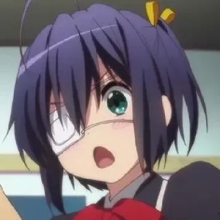 😠 Rikka Takanashi Love, Chunibyo & Other Delusions! anime, girl, cute, rikka takanashi, chunibyo, love chunibyo and other delusions telegram sticker