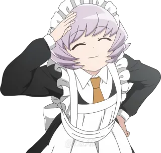🫡 Аниме, Горничная, Мультфильм, Персонаж telegram sticker