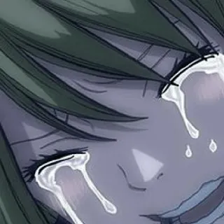😀 悲しい, 泣く, アニメ, 涙, エモい telegram sticker