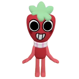 🍓 สตรอว์เบอร์รี, การ์ตูน, ตัวละคร, น่ารัก, ผลไม้ telegram sticker