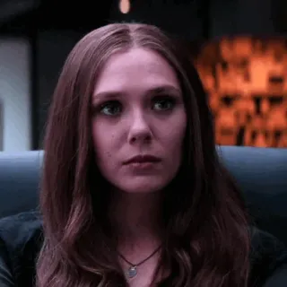🥀 Wanda Maximoff ผู้หญิง, ใบหน้า, คน, ภาพเหมือน telegram sticker