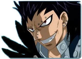😁 Gajeel Redfox Fairy Tail Anime, Fairy Tail, Gajeel, Redfox, Iron Dragon Slayer telegram sticker