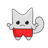 🤷‍♂️ mèo, hoạt hình, nhãn dán, động vật, dễ thương telegram sticker