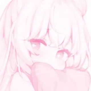 🩰 anime, girl, pink, cute, kawaii, illustration telegram sticker