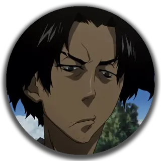 😐 Mugen Samurai Champloo Anime, Samurai Champloo, Mugen, Karakter, Kartun telegram sticker