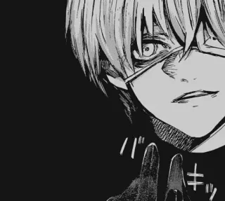 🌟 Ken Kaneki Tokyo Ghoul anime, manga, gore, horror, Kaneki, ghoul telegram sticker