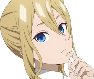 🤔 Ai Hayasaka Kaguya-sama: Love Is War Аниме, Хаясака Ай, блондинка, милая, Персонаж, Кагуя-сама telegram sticker
