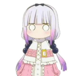 😐 Kanna Kamui Miss Kobayashi's Dragon Maid Аниме, Манга, Канна, Дракон, Милый, Кавай telegram sticker