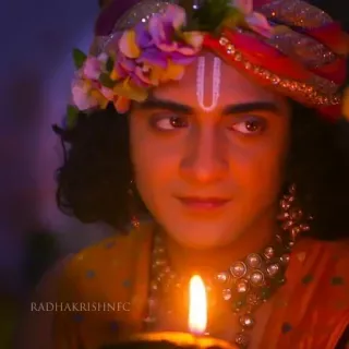 👀 Krishna RadhaKrishn RADHAKRISHNFC Krishna, Hinduism, Indian deity, Radha, RadhaKrishn, spiritual telegram sticker