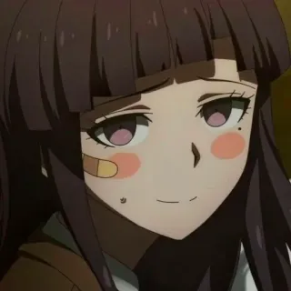 🙂 Mikan Tsumiki Danganronpa อนิเมะ, น่ารัก, Mikan Tsumiki, Danganronpa, ตัวละคร telegram sticker