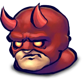😏 Devil diable, démon, cornes, mal, monstre, rouge whatsapp sticker