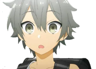 😮 Anime, Scioccato, Espressione, Horimiya telegram sticker