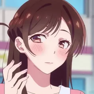 🤍 Chizuru Ichinose Rent-A-Girlfriend anime, chizuru, rent a girlfriend, kawaii, cute, manga, female telegram sticker