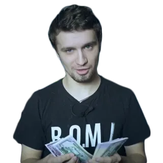 💵 money, cash, man, dollars, wealth, finance telegram sticker