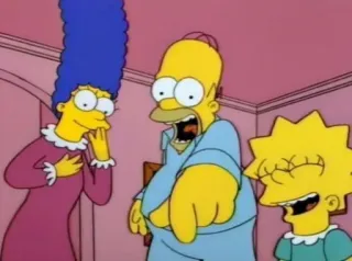 🤣 Homer Simpson The Simpsons симпсоны, гомер, мардж, лиза, мультфильм, комедия, анимация whatsapp sticker