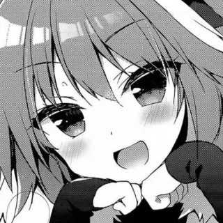 😃 Animé, Manga, Kawaii, Mignon, Fille, Chibi, Excité telegram sticker