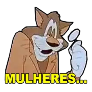 😅 MULHERES... cartoon, wolf, women, meme, animated telegram sticker