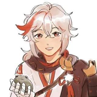 😃 Kaedehara Kazuha Genshin Impact 动漫, 游戏, 角色, 原神, 枫原万叶 telegram sticker