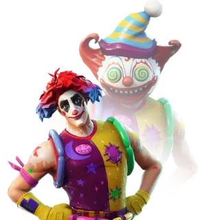 🤡 Fortnite chú hề, nhân vật, trò chơi điện tử, fortnite, skin, nhãn dán telegram sticker