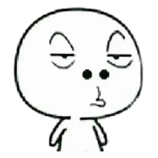 😒 Dibujo animado, Personaje, Estado de ánimo whatsapp sticker