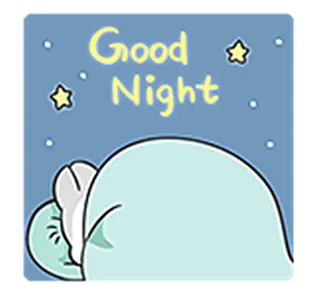 😴 Good Night dobranoc, sen, gwiazdy, kreskówka, słodkie, marzenie, relaks telegram sticker