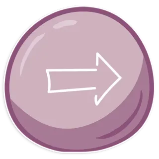👌 flecha, morado, dirección, símbolo, navegación telegram sticker