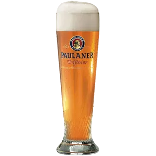 😋 Paulaner Weißbier birra, weissbier, paulaner, bevanda, alcol, bevanda telegram sticker