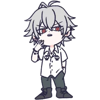 🚬 anime, cigarette, character, manga, emo telegram sticker