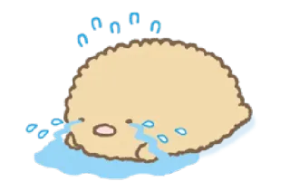😭 Uuuu piangere, triste, emotivo, cartone animato whatsapp sticker