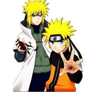 🙂 Naruto アニメ, カートゥーン, ナルト, ミナト telegram sticker