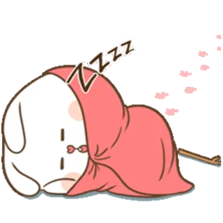 😴 zzzz schlafen, müde, Cartoon, Decke, süß, Ruhe telegram sticker