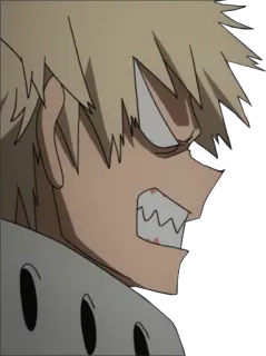 😠 Bakugo Katsuki My Hero Academia anime, enojado, rubio, my hero academia, bakugo telegram sticker
