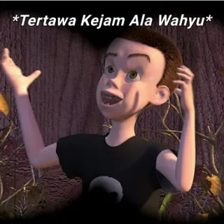 😃 Sid Phillips Toy Story *Tertawa Kejam Ala Wahyu* Toy Story, Sid, rire, dessin animé, enfant telegram sticker