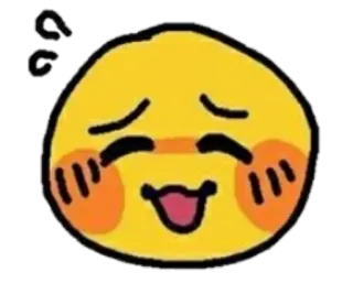 😊 emoji, cute, expression, blushing, happy telegram sticker