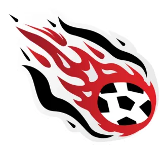 ⚽️ football, ballon, feu, sport, flamboyant, comète telegram sticker