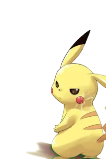 😒 Pikachu Pikachu, Pokémon, Dibujo animado, Anime, Pegatina telegram sticker
