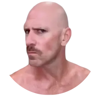 🤨 Johnny Sins 大人, ハゲ, 男性, ひげ telegram sticker