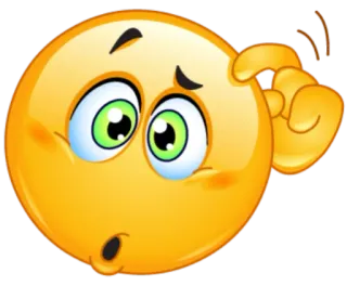 ❓ berpikir, bingung, pertanyaan, emoji, wajah, ekspresi telegram sticker