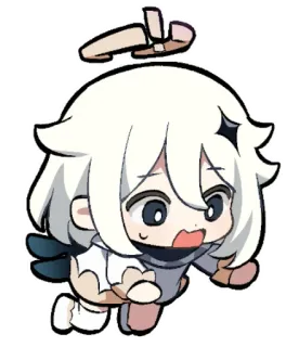 😖 Paimon Genshin Impact Anime, Videogame, Expressie, Paimon, Genshin Impact telegram sticker