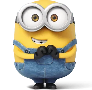 😏 Minion Despicable Me minion, cartone animato, animato, personaggio, giallo, divertente telegram sticker