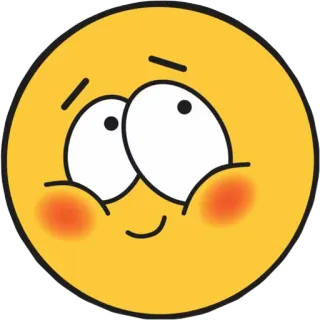 ☺️ 絵文字, スマイリー, 赤面, 可愛い, 漫画, 顔 telegram sticker