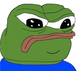 🤨 Pepe the Frog пепе, лягушка, мем, интернет whatsapp sticker