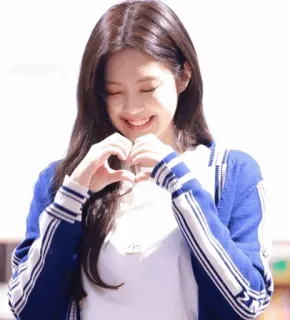 ❤️ vrouw, hart, Koreaans telegram sticker