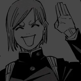 🗡️ Nobara Kugisaki Jujutsu Kaisen Аниме, Манга, Нобара Кугисаки, Магическая битва, Персонаж, Фанатское творчество telegram sticker