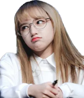 😗 женщина, девушка, человек, очки, портрет, милая, выражение telegram sticker